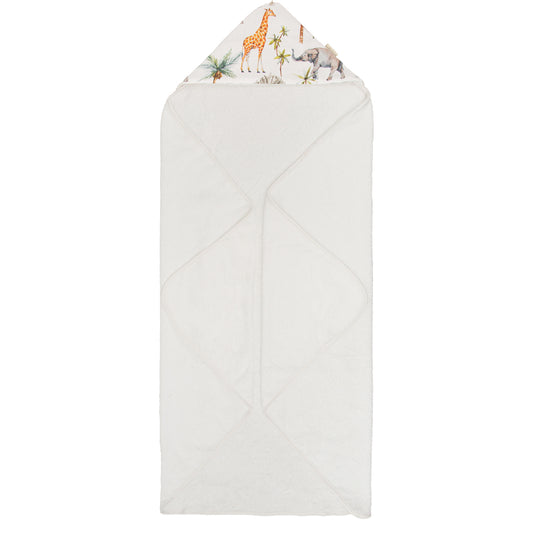 Capa de baño bebé África Blanco 100X100 2
