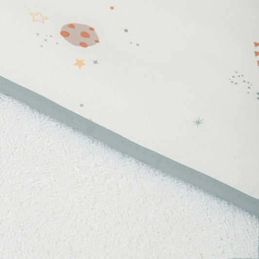Capa de baño bebé Orbit Blanco Azul 100X100