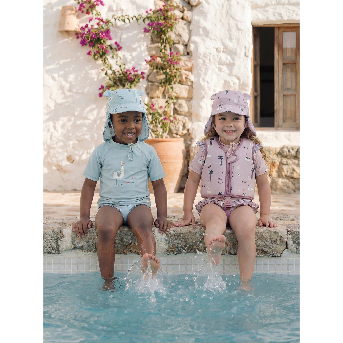 Camiseta con protección solar Gavina Azul 12-24m 3