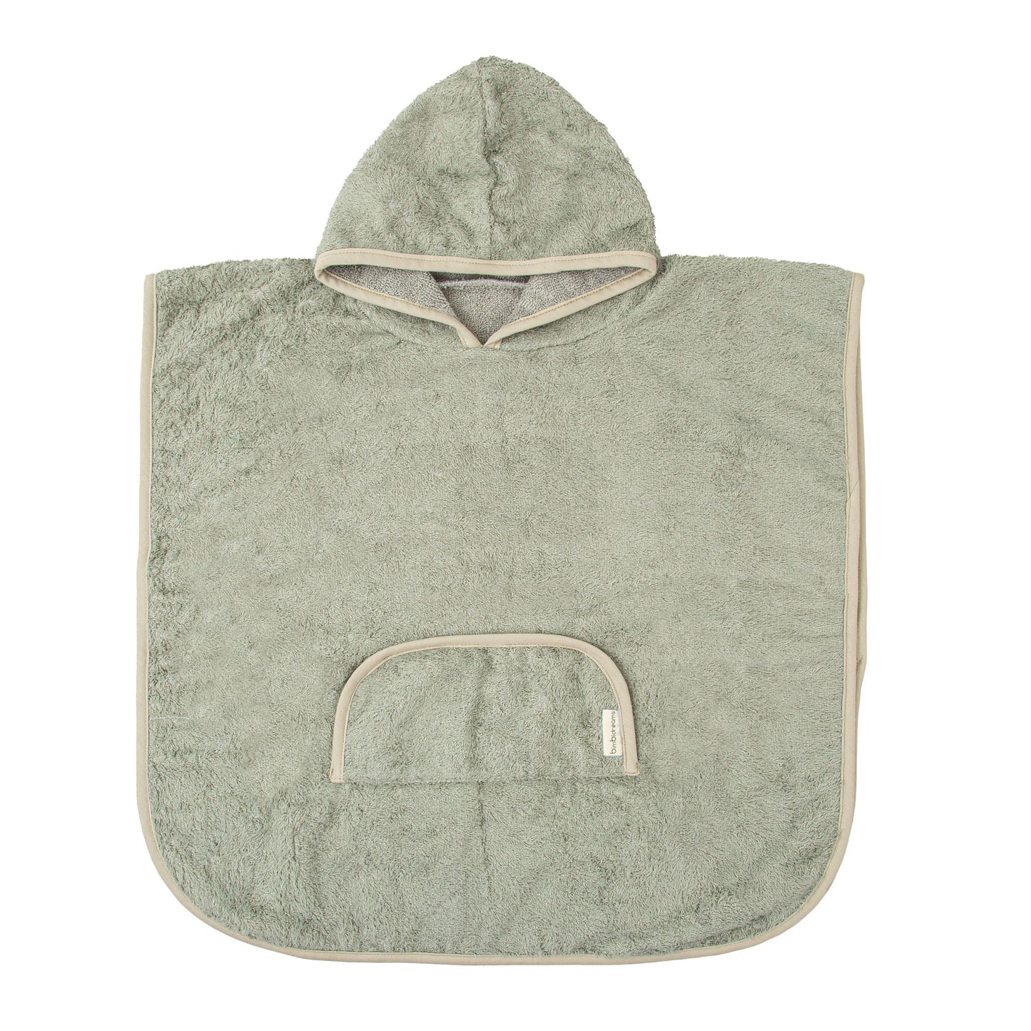 Poncho de baño Basics Verde 12-36m