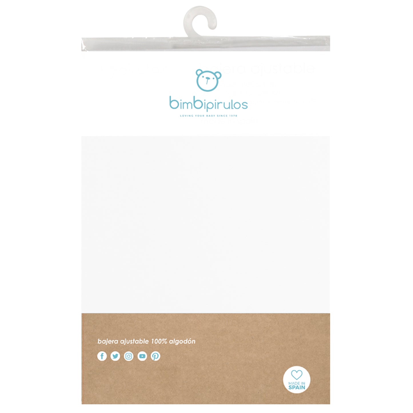 Sabana bajera punto Basics Blanco Maxicuna (70x140)* 2