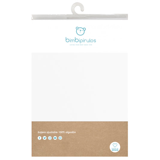 Sabana bajera punto Basics Blanco Maxicuna (70x140)* 2