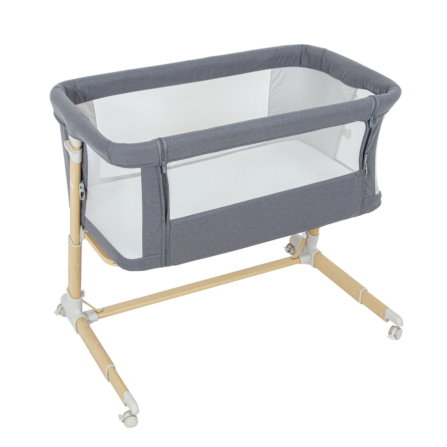Minicuna Colecho metal Basics Gris 90x54x(78/89)