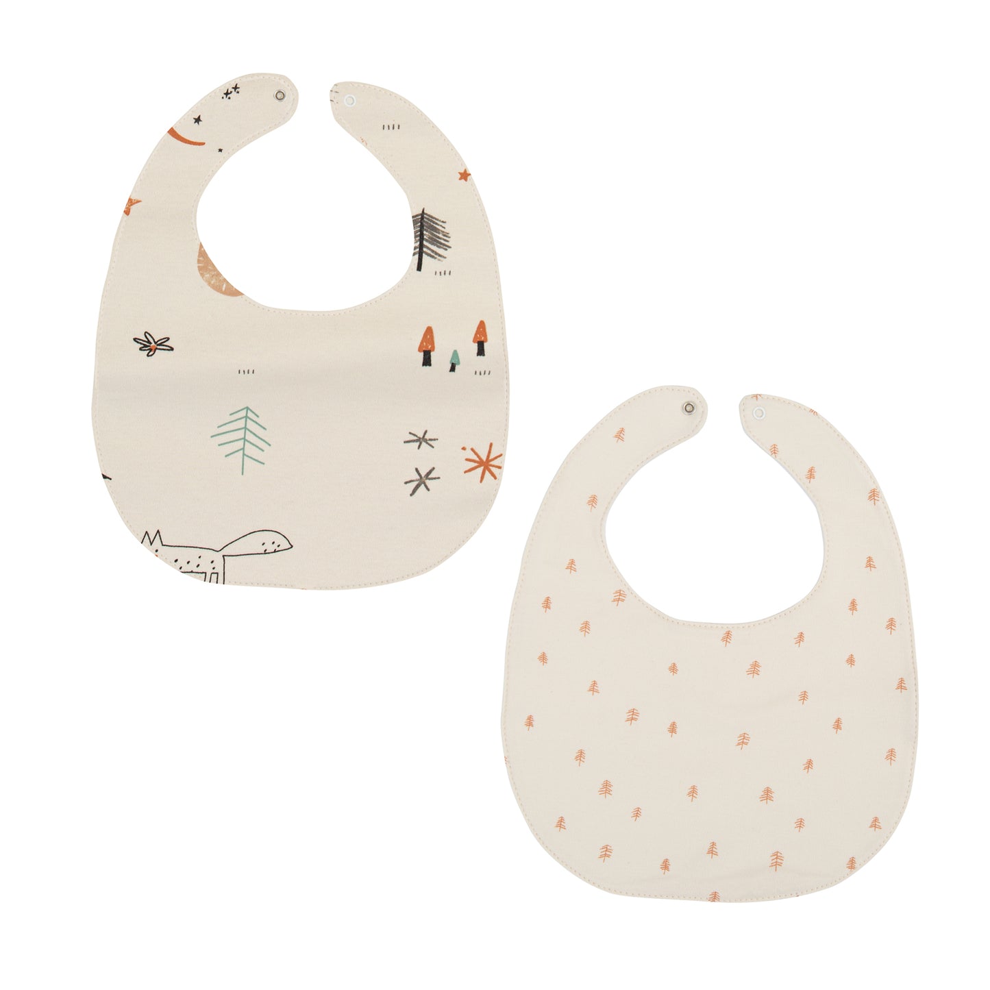 Babero pack 2 Wonderland Crudo 20x25