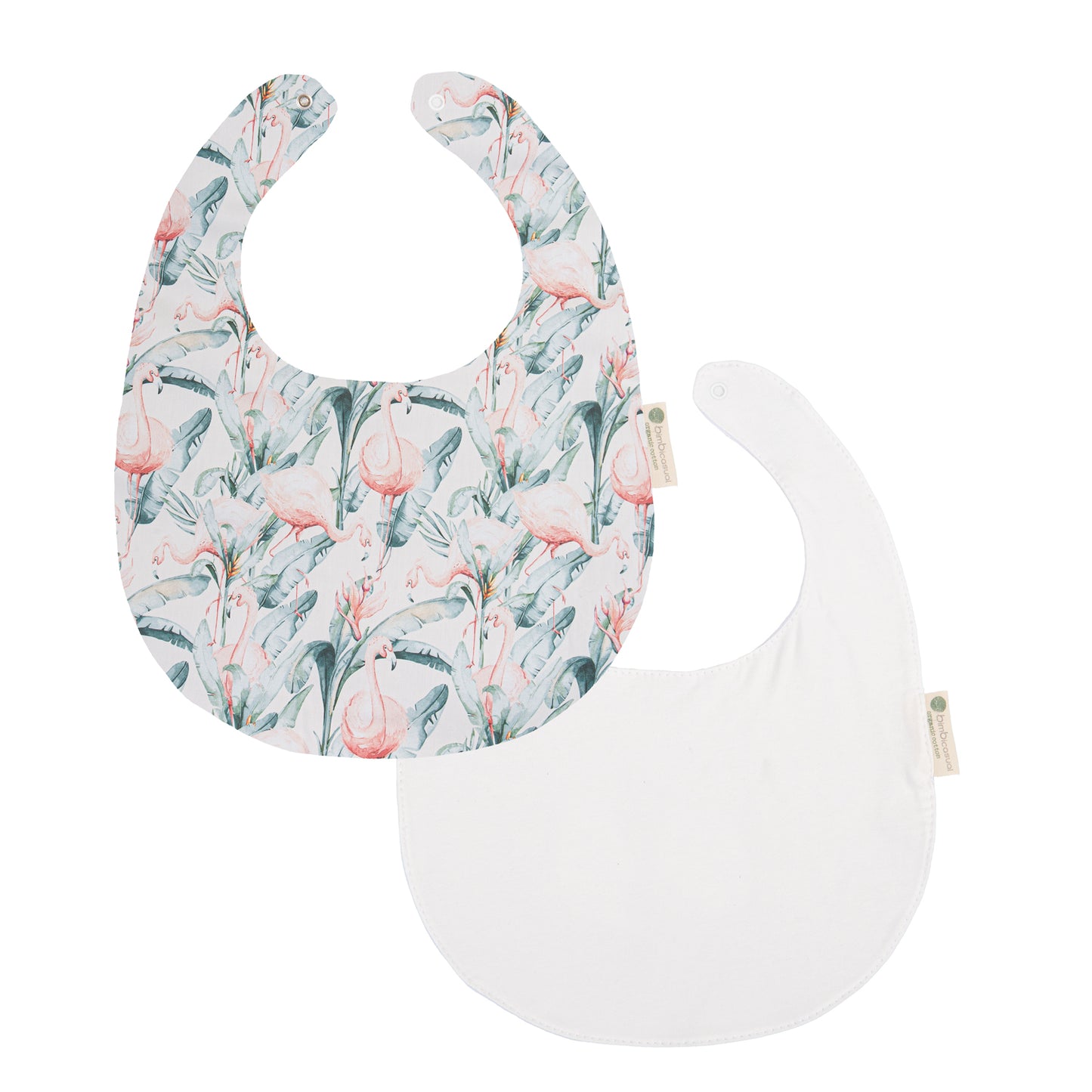 Babero pack 2 Flamingo Blanco 20x25