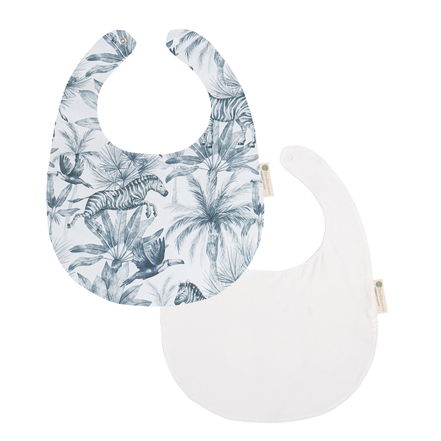 Babero pack 2 Zebra Blanco 20x25