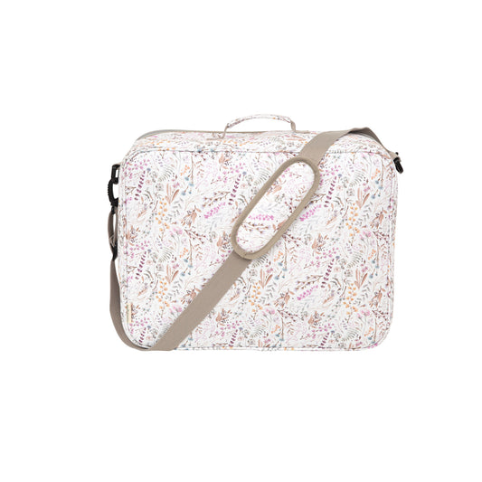 Maleta con cambiador Niza Blanco Lila 45x36x16 - 50x38