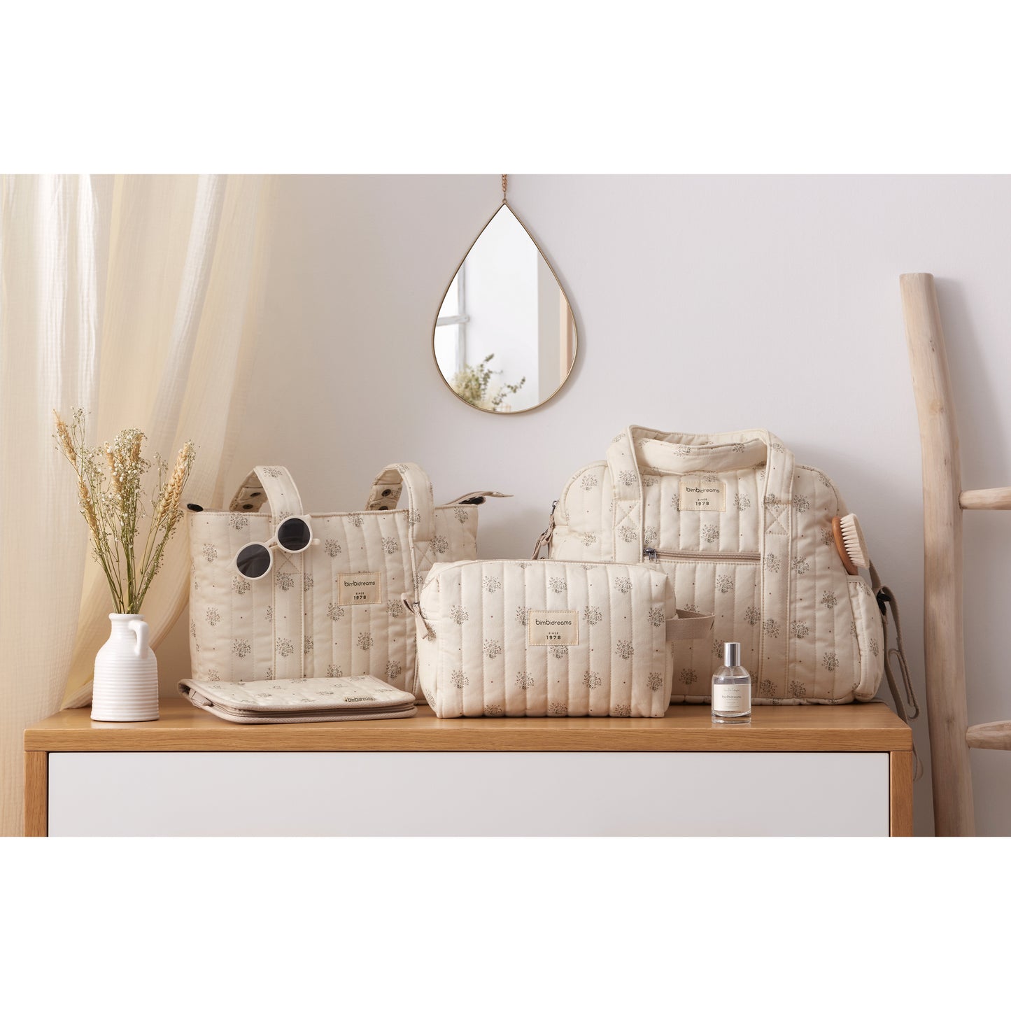 Neceser bebé Cornelia Blanco Verde 20x34