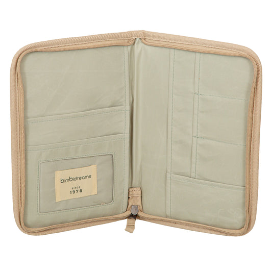 Portadocumentos Cornelia Blanco Verde 26x19x2