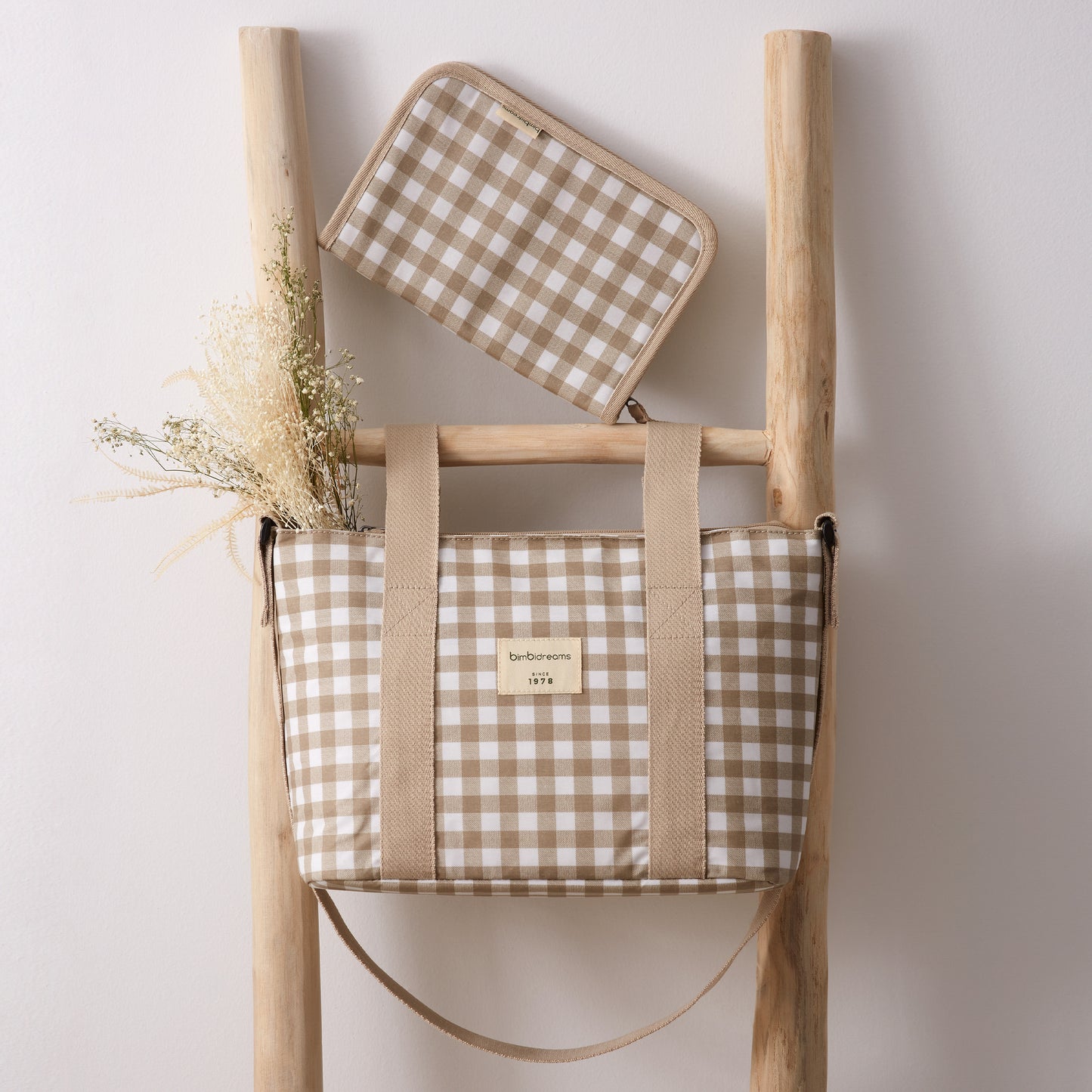 Crossbody con cambiador Vichi Blanco Lino 37x24x13 - 52x32