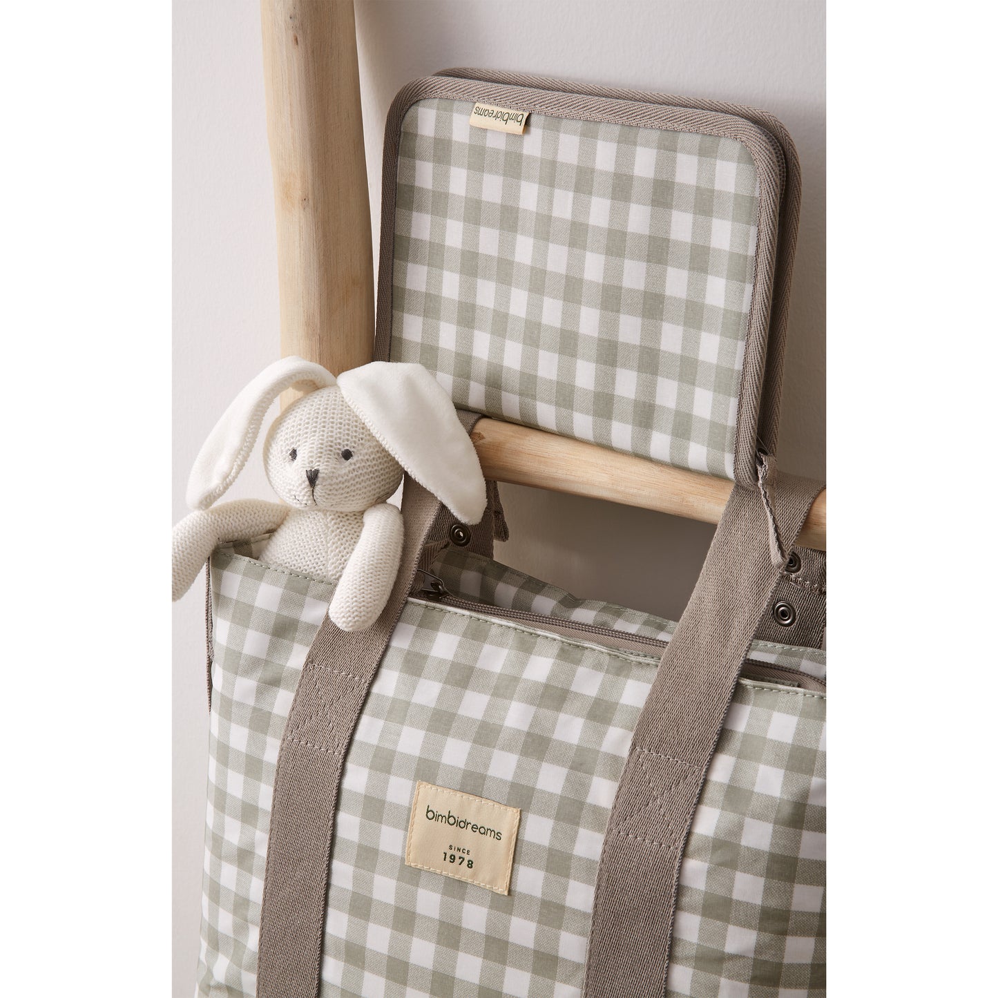 Crossbody con cambiador Vichi Blanco Verde 37x24x13 - 52x32