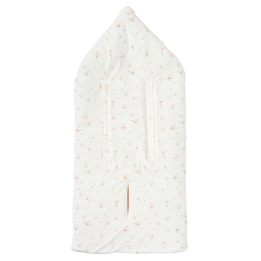 Saco arrullo con capucha Monet Blanco Rosa