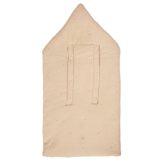 Saco arrullo con capucha Waffle Lino 44x88