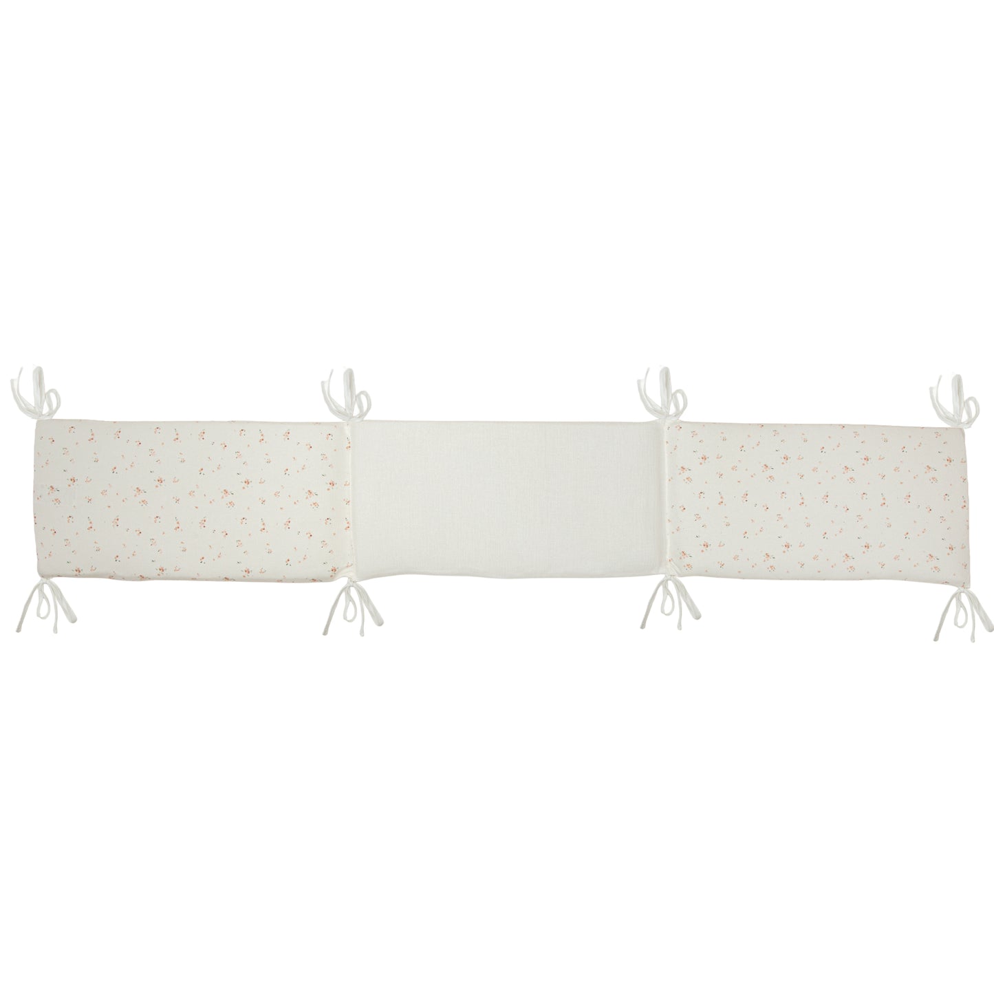 Protector de Cuna Monet Blanco Rosa Cuna 60-70 (30x190x3)