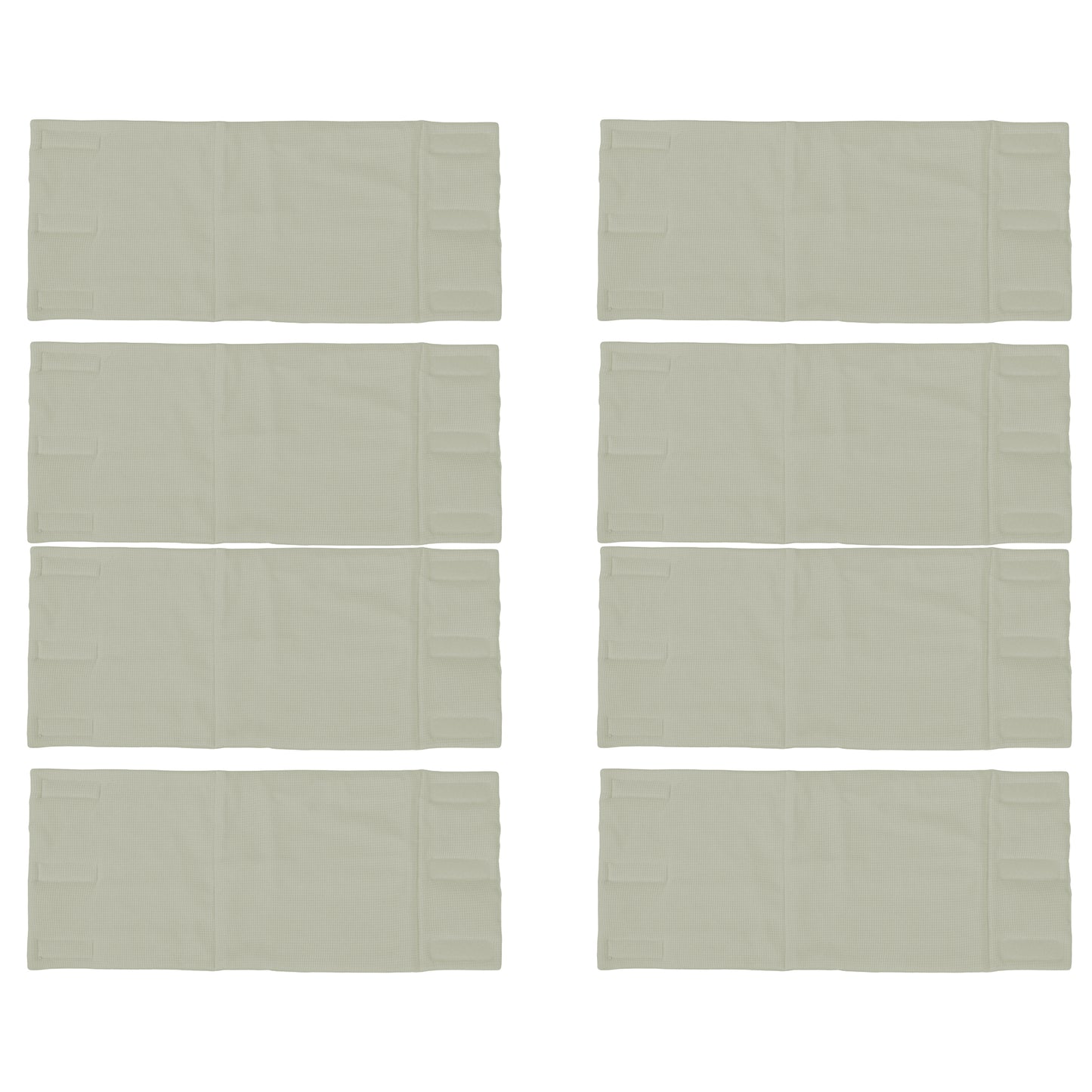Protector de cuna paneles Texture Verde 8x(22x70)