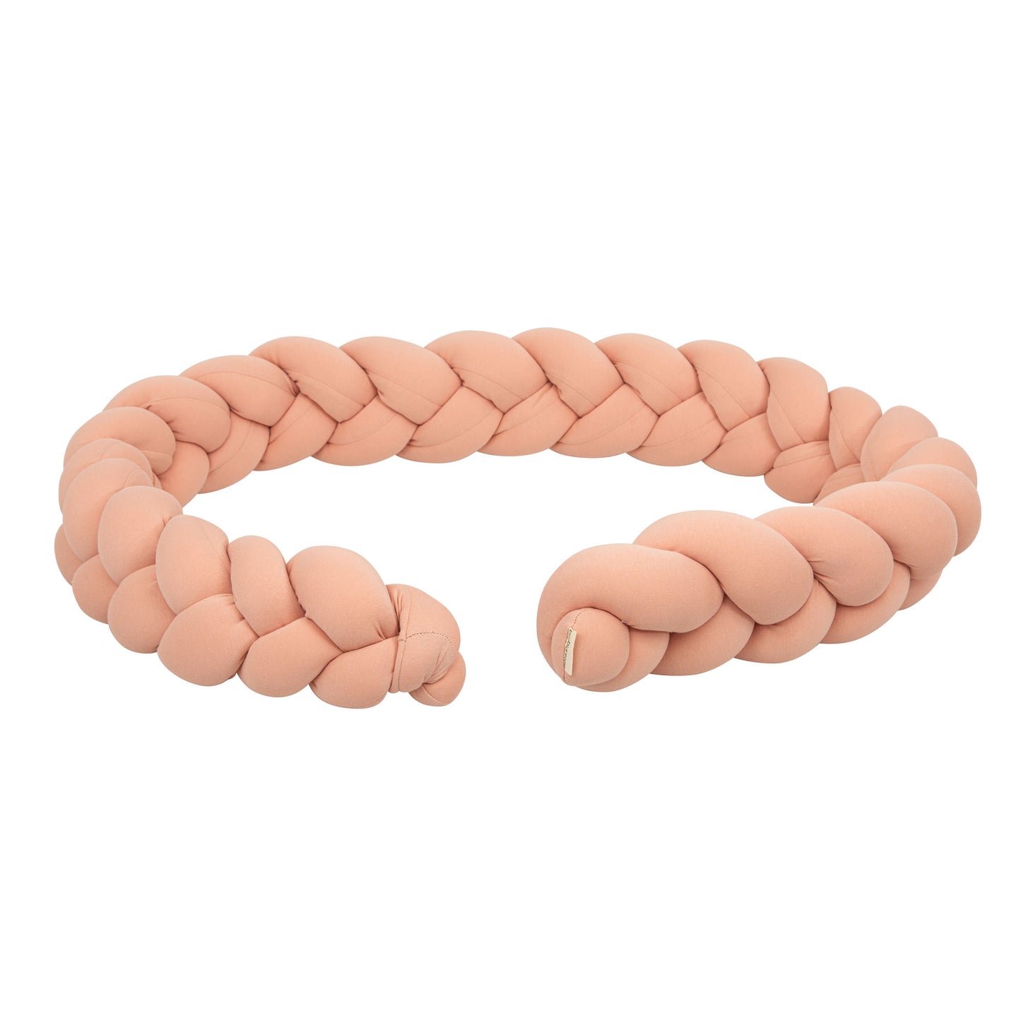 Protector de cuna trenza Basics Rosa Empolvado 300 cm