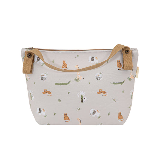 Bolso maternal organizador Animalia Lino 33x22x14 2