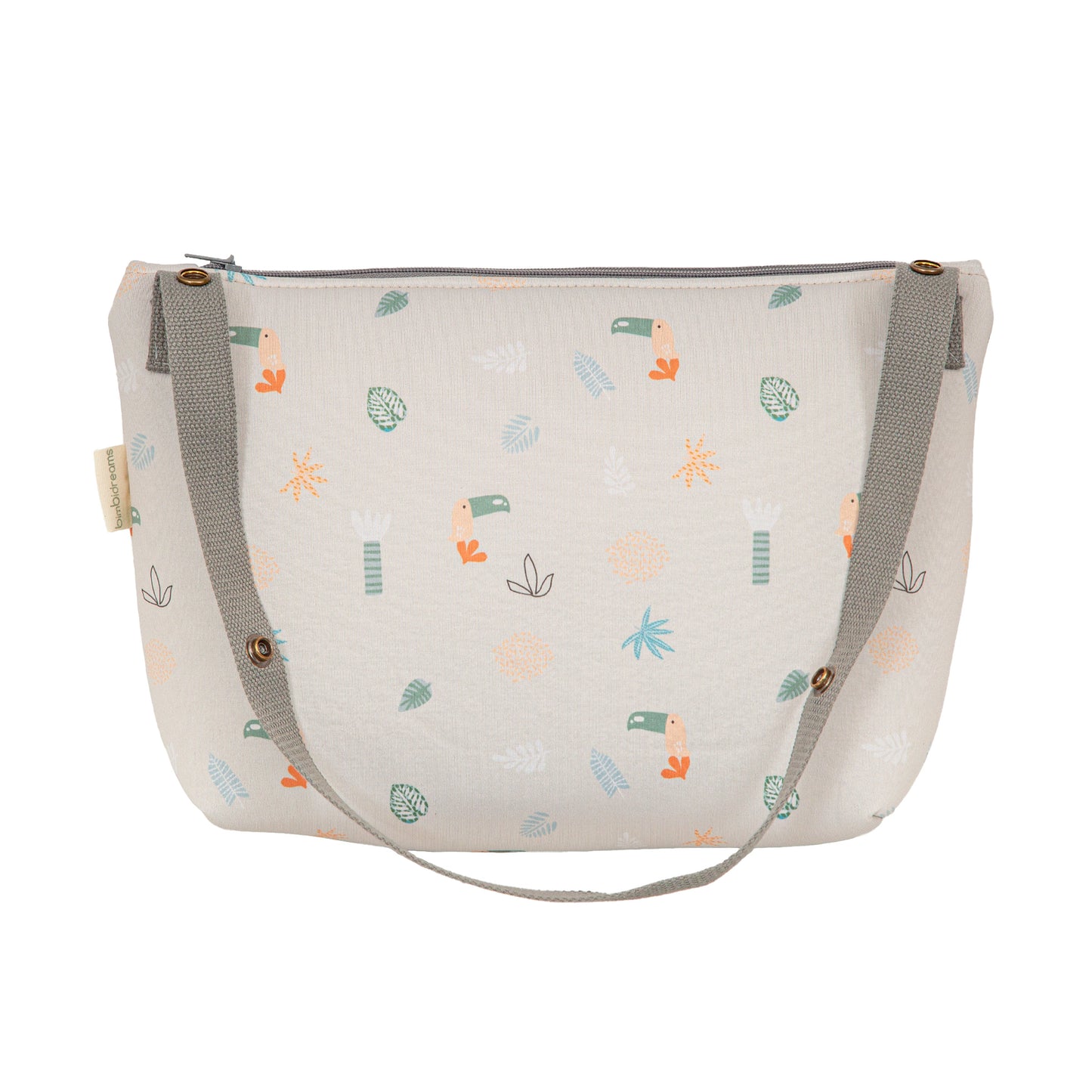 Bolso maternal organizador Tucan Gris 33x22x14 2