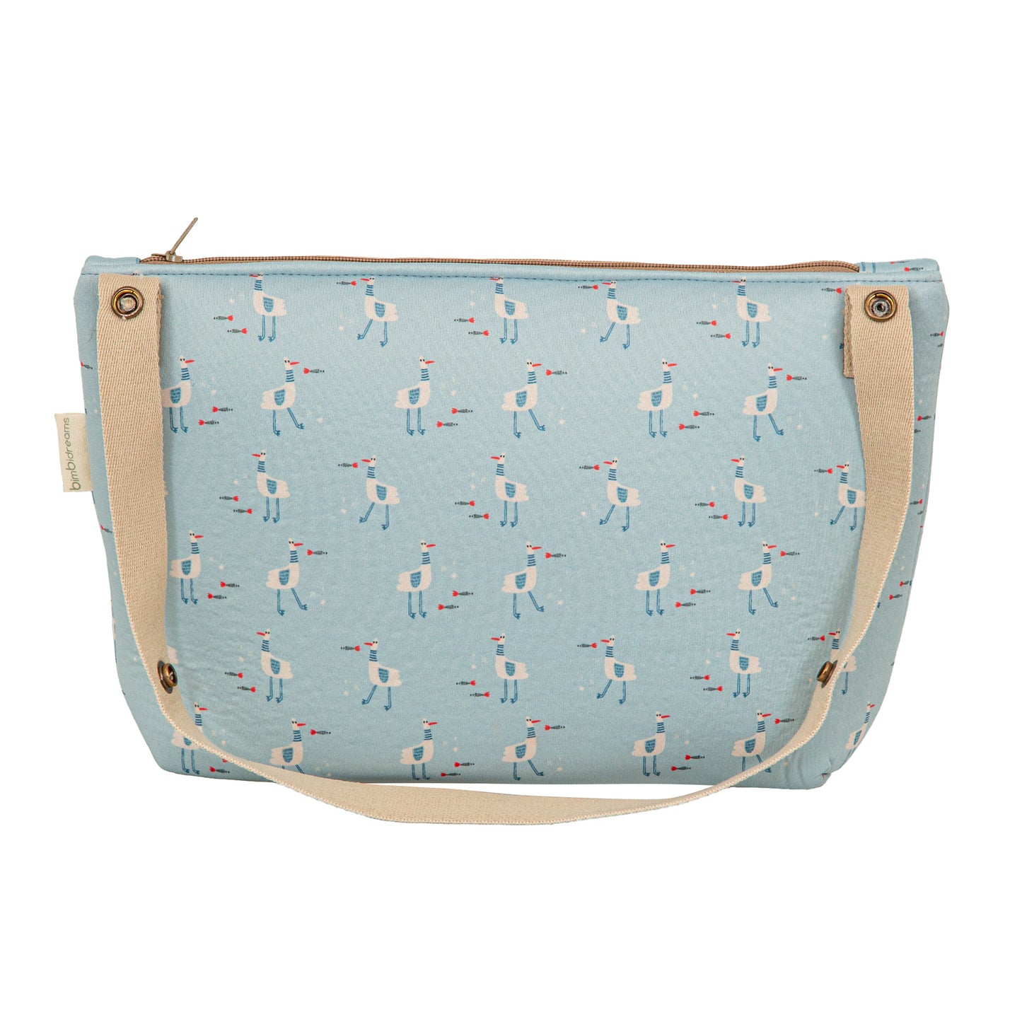 Bolso maternal organizador Gavina Azul 33x22x14 2
