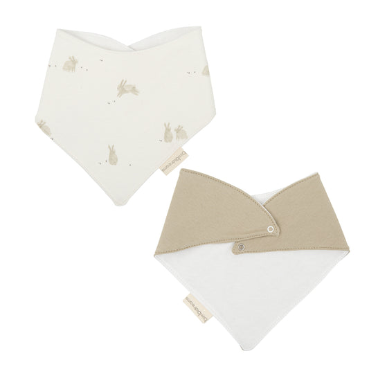 Babero bandana pack 2 Bunny VM Verde Musgo 43x21 2