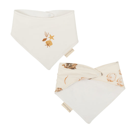 Babero bandana pack 2 Ocean Beig 43x21 2