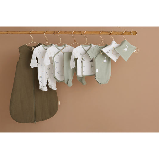 Babero bandana pack 2 Trex Blanco Verde 43x21