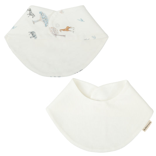 Babero bandana pack 2 Tanzania Blanco 43x21