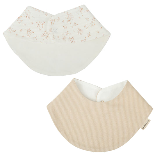 Babero bandana pack 2 Anaïs Blanco Lino 43x21