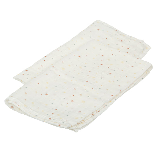 Gasas 100% algodon pack 2 Night Stars Multicolor 60x60