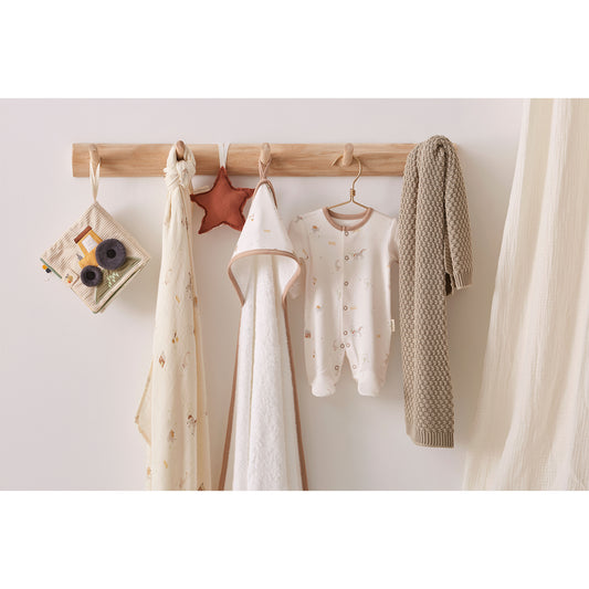 Libro blando de actividades Farm Blanco Lino 16x16