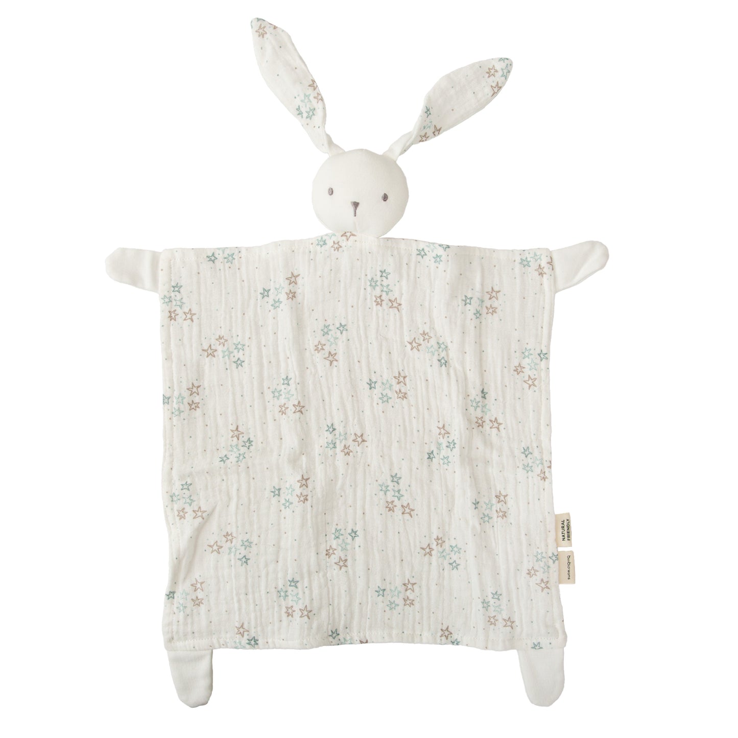 Doudou Stars Blanco Azul 30x30