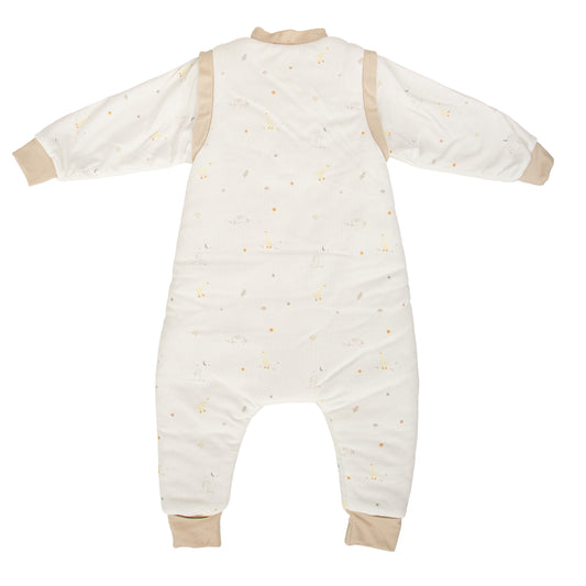 Saco pijama con pies Happy Forest Blanco Lino 85 cm