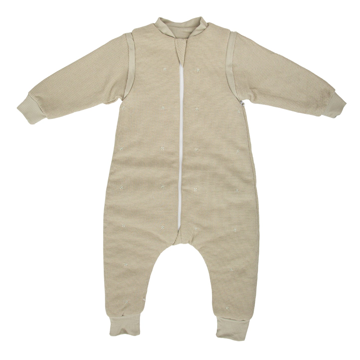 Saco pijama con pies Waffle Verde 85 cm