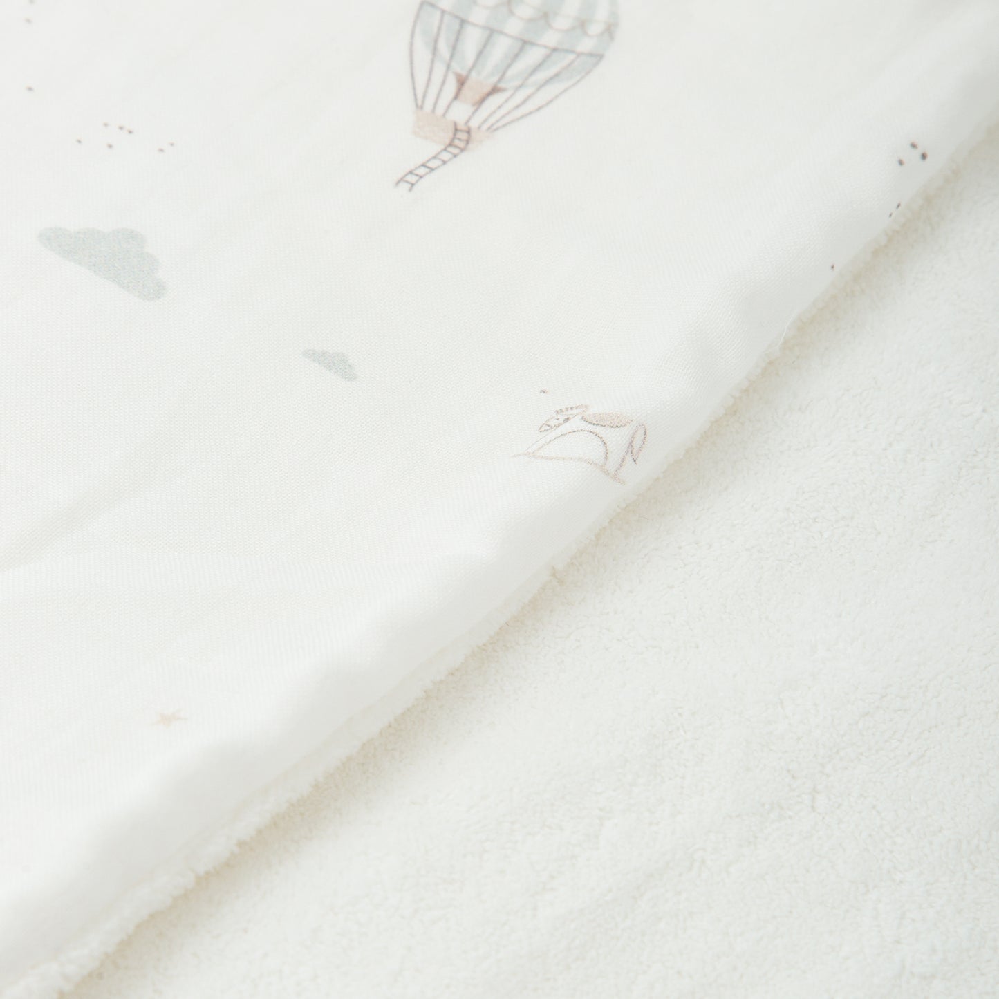 Manta Microfibra Dots Blue Sky Blanco Verde 80X110