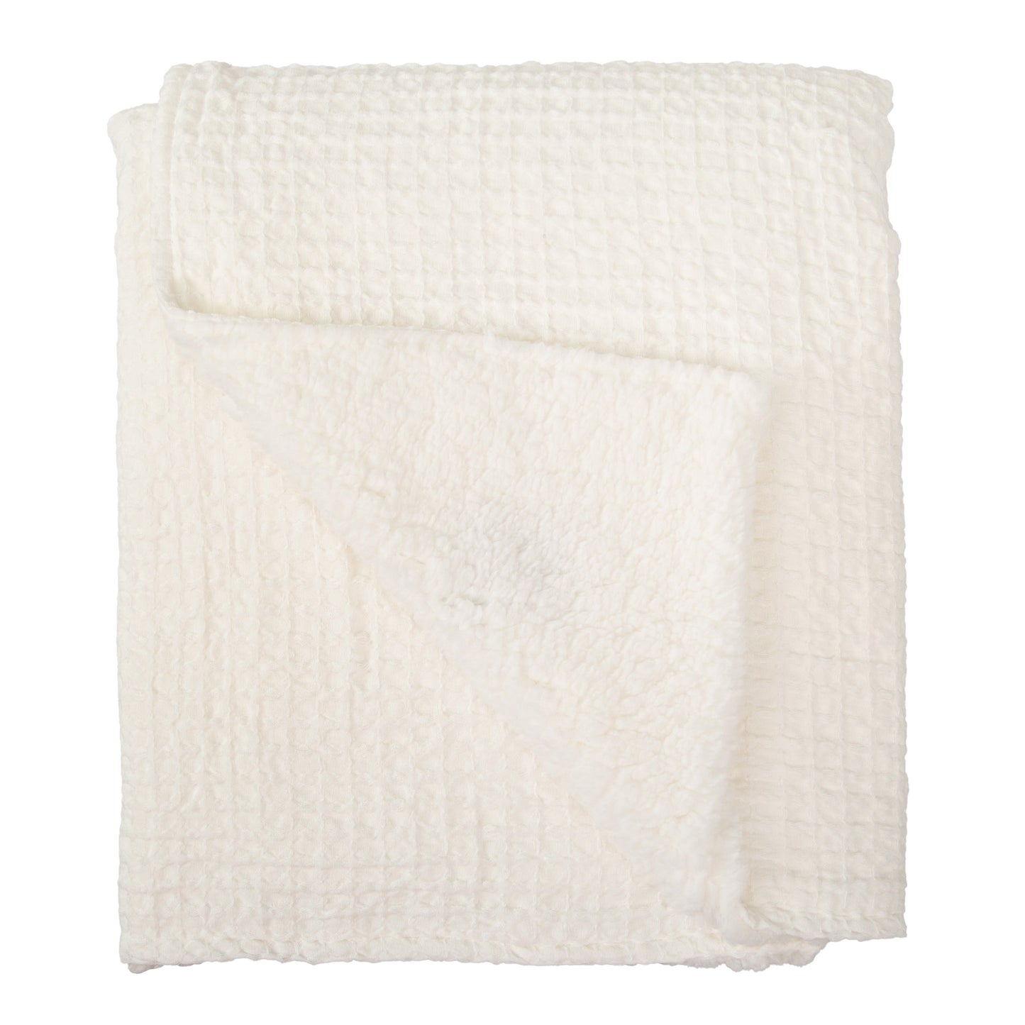 Manta Waffle/Coralina Basics Blanco 80X110