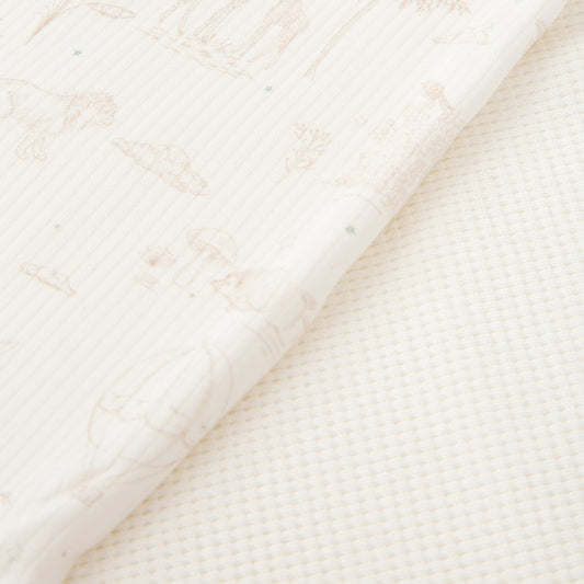 Manta Waffle/Ribana Noe Blanco Lino 80X110