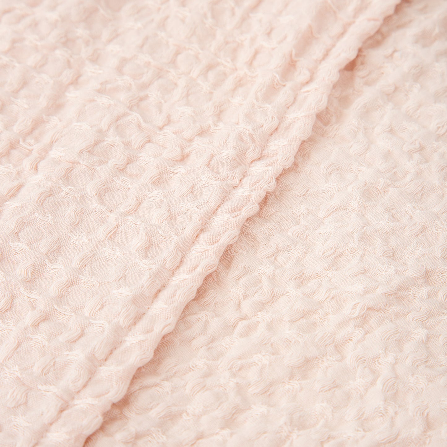Manta Waffle Basics Rosa Empolvado 80X110