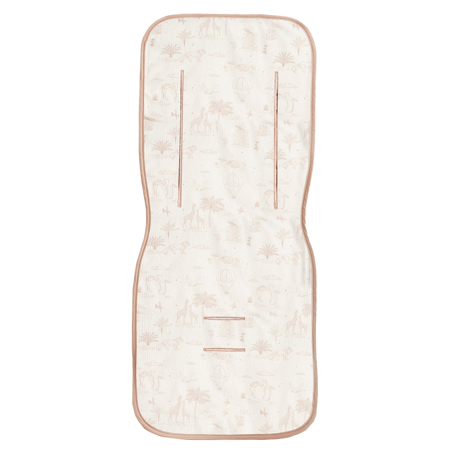 Colchoneta silla paseo estampada Noe Blanco Lino 35x83