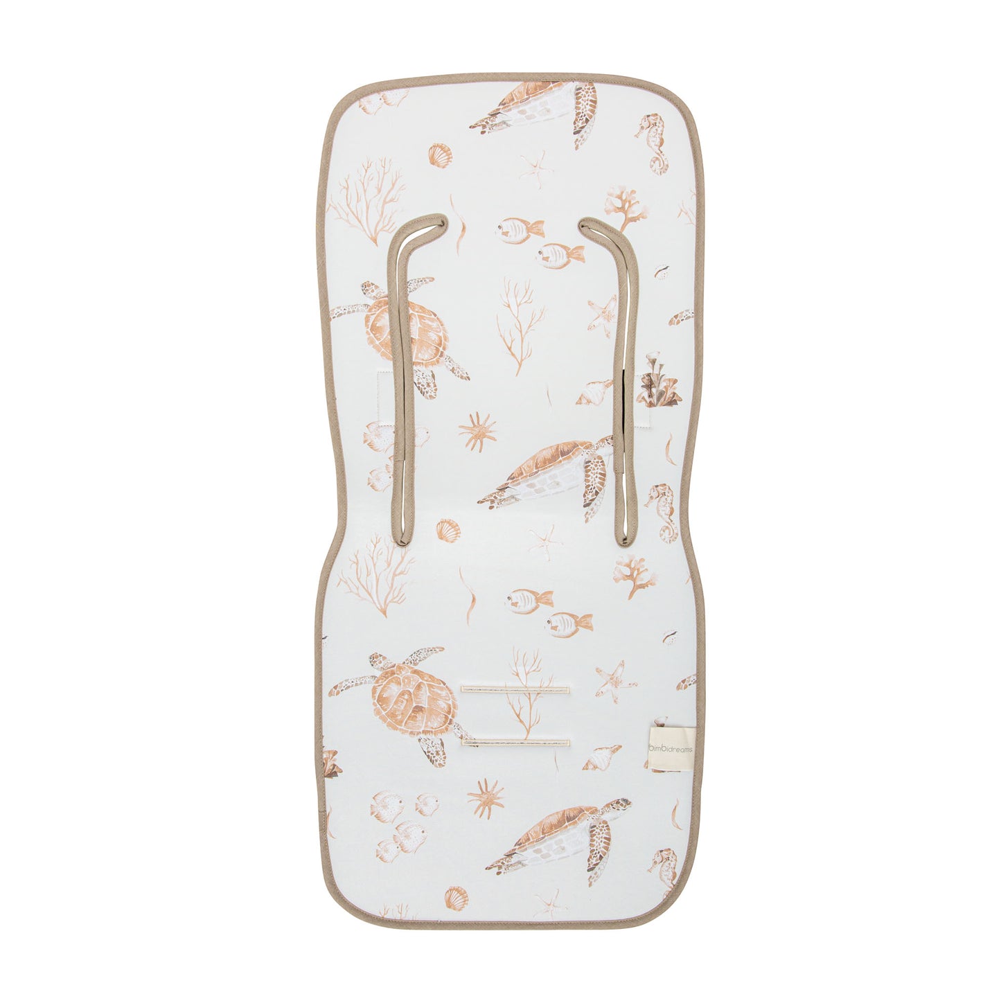 Colchoneta silla paseo estampada Ocean Beig 35x83 2