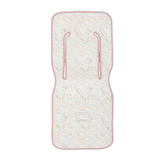 Colchoneta silla paseo estampada Niza Blanco Lila 35x83
