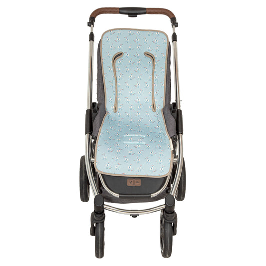 Colchoneta silla paseo estampada Gavina Azul 35x83 2