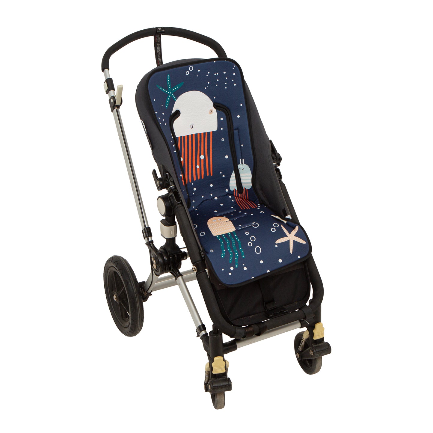 Colchoneta silla paseo estampada Nautic Azul 35x83 2