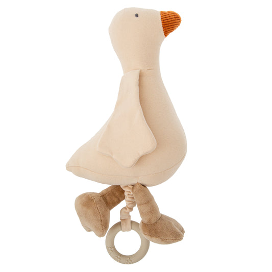 Peluche musical Happy Forest Blanco Lino 30 cm