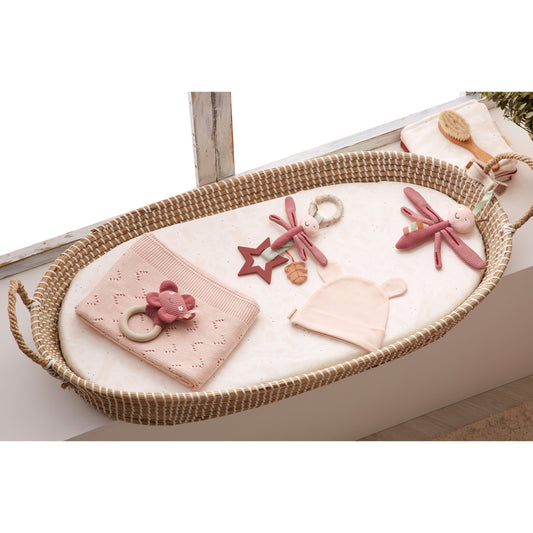 Sonajero mordedor Dafne Blanco Rosa