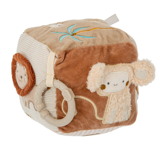 Cubo blando de actividades Noe Blanco Lino 11X11