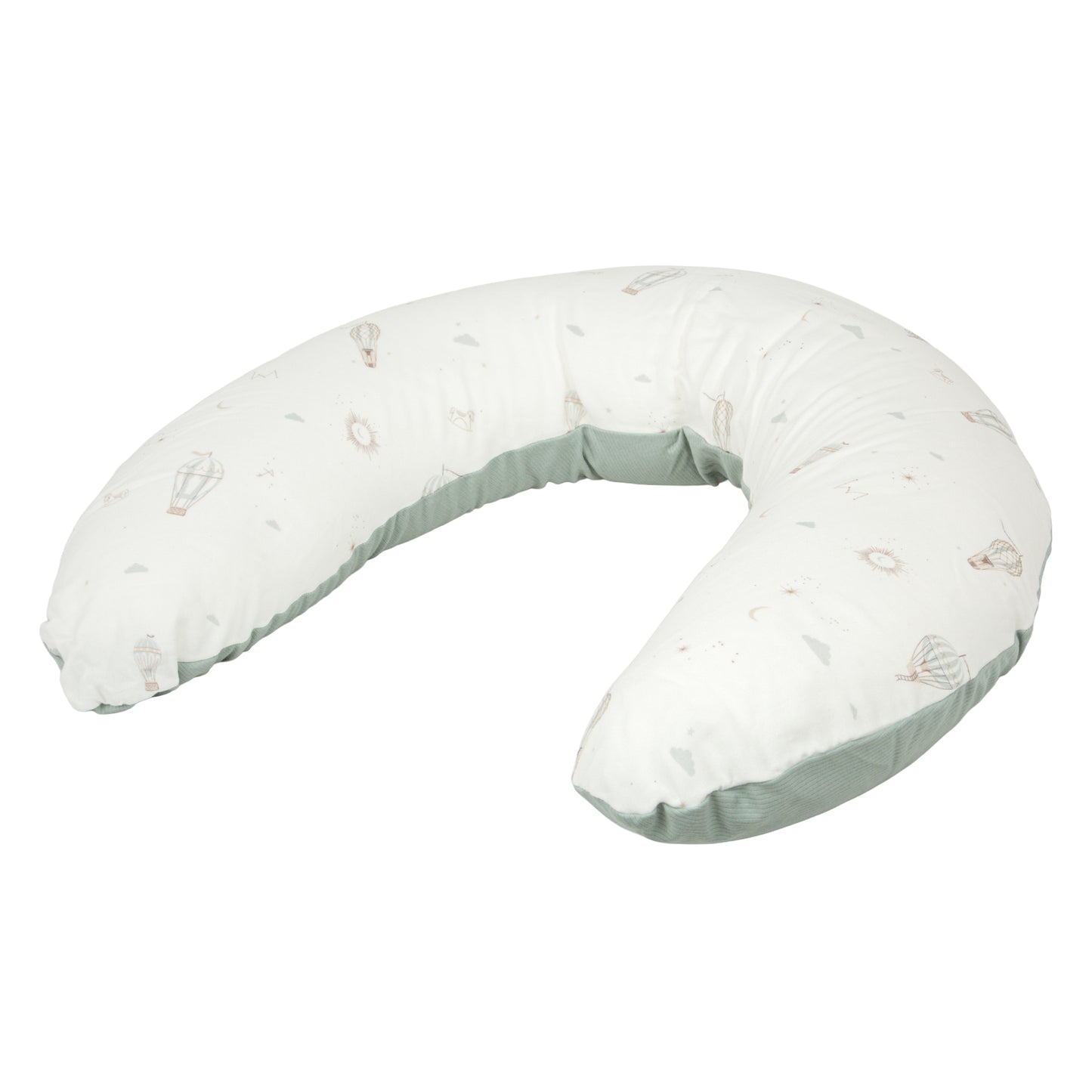 Cojín maternal Blue Sky Blanco Verde 150cm