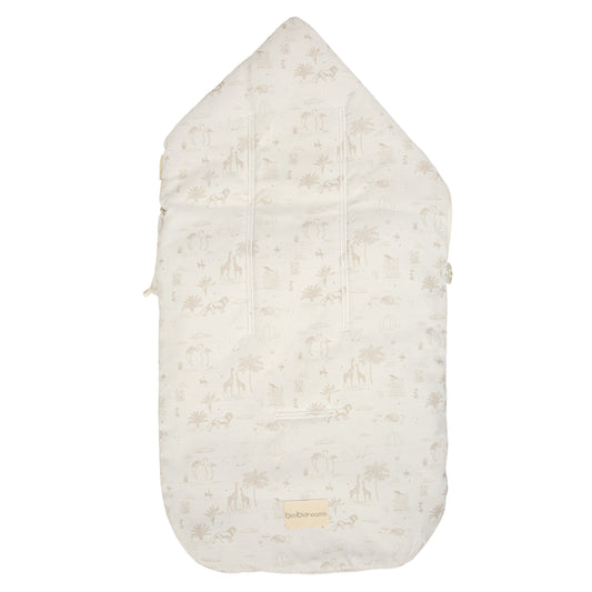 Saco Capazo con Capucha Noe Blanco Lino 35x72