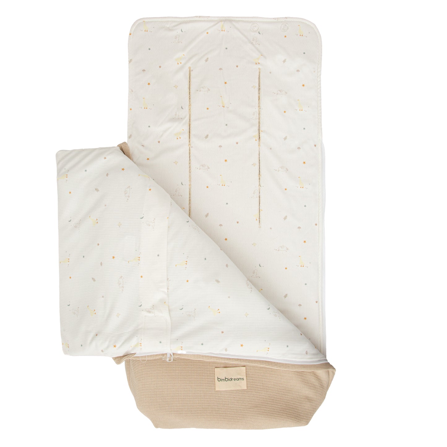 Saco Capazo con Capucha Happy Forest Blanco Lino 35x72