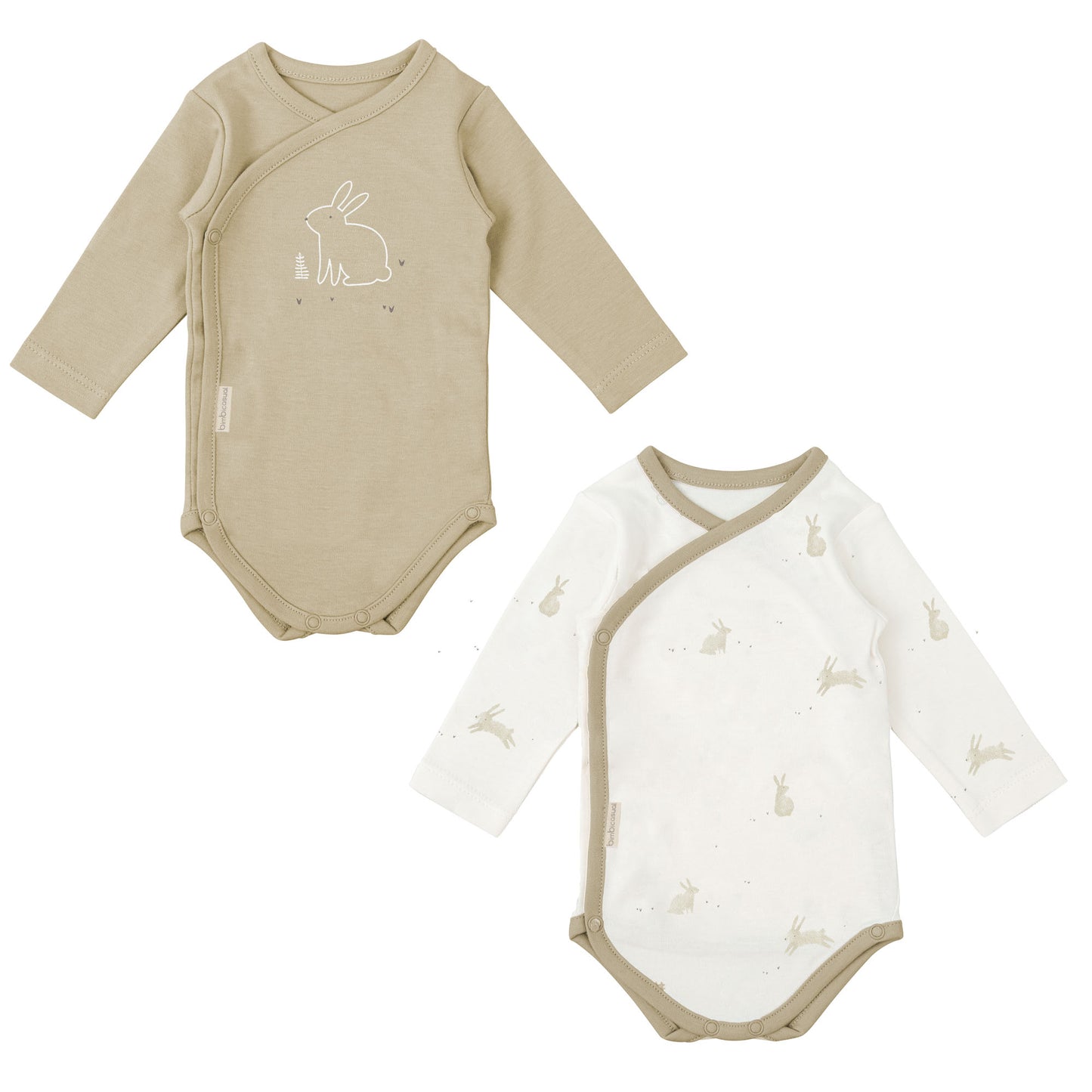 Body bebé manga larga pack 2 Bunny VM Verde Musgo 0-1 Mes