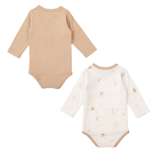 Body bebé manga larga pack 2 Farm Lino 0-1 Mes 2